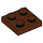 LEGO Marrón rojizo Plato 2 x 2 (3022 / 94148)