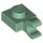 LEGO Verde arena Plato 1 x 1 con Acortar Horizontal (Clip de &#039;O&#039; abierto grueso) (52738 / 61252)