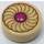 LEGO Tostado Plana 1 x 1 Circular con Jam Cruller (25462 / 98138)