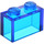 LEGO Transparente Azul Oscuro Ladrillo 1 x 2 sin tubo inferior (3065 / 35743)