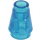 LEGO Transparente Azul Oscuro Cono 1 x 1 con ranura superior (28701 / 59900)