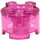 LEGO Rosa oscuro transparente Ladrillo 2 x 2 Redondo (3941 / 6143)