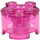 LEGO Rosa oscuro transparente Ladrillo 2 x 2 Circular (3941 / 6143)