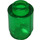 LEGO Verde transparente Ladrillo 1 x 1 Circular con espiga abierta (3062 / 35390)