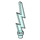 LEGO Transparente celeste Lightning Bolt (Single) (27256)