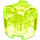LEGO Verde neón transparente Ladrillo 2 x 2 Redondo (3941 / 6143)