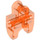 LEGO Naranja rojizo neón transparente Pelota Conector con Perpendicular Axleholes y Vents y ranuras laterales (32174)