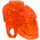 LEGO Naranja rojizo neón transparente Bionicle Cabeza Base (64262)