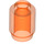 LEGO Naranja rojizo neón transparente Ladrillo 1 x 1 Redondo con Stud abierto (3062 / 30068)