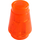 LEGO Naranja rojizo neón transparente Cono 1 x 1 con ranura superior (28701 / 59900)