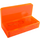 LEGO Naranja rojizo neón transparente Panel 1 x 2 x 1 con esquinas redondeadas (4865 / 26169)