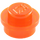 LEGO Naranja rojizo neón transparente Plato 1 x 1 Redondo (6141 / 30057)
