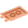 LEGO Naranja rojizo neón transparente Loseta 2 x 3 con Horizontal Clips (Gruesos clips &#039;O&#039; abiertos) (30350 / 65886)