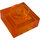 LEGO Naranja transparente Placa 1 x 1 (3024 / 30008)