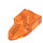 LEGO Naranja Transparente Plato 1 x 1 con Diente (35162 / 49668)