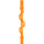 LEGO Naranja transparente Power Burst Rod con Espiral Ridge