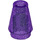 LEGO Morado transparente con purpurina Cono 1 x 1 con ranura superior (28701 / 59900)