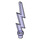 LEGO Morado transparente Lightning Bolt (Single) (27256)