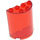LEGO Rojo transparente Cilindro 2 x 4 x 4 Mitad (6218 / 20430)