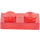 LEGO Rojo transparente Plato 1 x 2 (3023 / 28653)