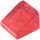 LEGO Rojo transparente Con pendiente 1 x 1 (31°) (50746 / 54200)