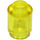 LEGO Amarillo transparente Ladrillo 1 x 1 Circular con espiga abierta (3062 / 35390)