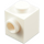 LEGO blanco Ladrillo 1 x 1 con Stud en Uno Lado (87087)