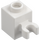 LEGO Blanco Ladrillo 1 x 1 con Vertical Clip (Clip &quot;O&quot; abierto, espiga hueca) (60475 / 65460)