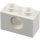 LEGO blanco Ladrillo 1 x 2 con Agujero (3700)