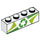 LEGO Blanco Ladrillo 1 x 4 con Recycling logo (3010 / 65871)