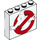 LEGO Blanco Ladrillo 1 x 4 x 3 con Ghostbusters logo (49311 / 68407)