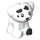 LEGO Blanco Perro (Sitting) con Negro Spots (69901 / 75688)