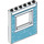 LEGO Blanco Panel 1 x 6 x 6 con Ventana Recorte con Azul pared (15627 / 50137)