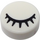 LEGO Blanco Plana 1 x 1 Circular con cerrado Ojo y Lashes (19241 / 98138)