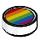 LEGO Blanco Plana 1 x 1 Circular con Six Rainbow Rayas (35380 / 68350)