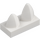 LEGO Blanco Plana 1 x 2 con 2 Vertical Dientes (15209)