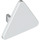 LEGO blanco Triangular Sign con clip O abierto (65676)