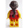 LEGO Woman en rojo Swimsuit Minifigura