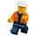 LEGO Worker con Nametag Minifigura