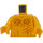 LEGO Amarillo Bare Pecho Torso con Pelo y Scratches (973 / 76382)