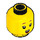 LEGO Amarillo Birthday Party Chica Minifigura Cabeza (Espiga sólida hueca) (3626 / 38220)