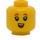 LEGO Amarillo Birthday Party Chica Minifigura Cabeza (Espiga sólida hueca) (3626 / 38220)