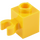 LEGO Amarillo Ladrillo 1 x 1 con Vertical Acortar (Clip &#039;O&#039; Abierto, stud hueco) (60475 / 65460)