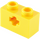 LEGO Amarillo Ladrillo 1 x 2 con Eje Agujero (&#039;+&#039; Apertura y Tubo Inferior) (31493 / 32064)