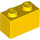 LEGO Amarillo Ladrillo 1 x 2 con tubo inferior (3004 / 93792)