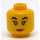 LEGO Amarillo Daisy Kaboom Minifigura Cabeza (Espiga sólida hueca) (3626 / 66174)