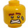 LEGO Amarillo Douglas Elton Minifigura Cabeza (Espiga sólida hueca) (3626 / 56174)