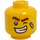 LEGO Amarillo Douglas Elton Minifigura Cabeza (Espiga sólida hueca) (3626 / 56174)