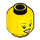 LEGO Amarillo Dual-Sided Mujer Cabeza con Open Smile con Dientes / Laughing con cerrado Ojos (Espiga sólida hueca) (3626 / 56785)