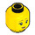 LEGO Amarillo Doble cara Mujer Cabeza con Worried / Scared Cara (Espiga sólida hueca) (3626 / 23177)